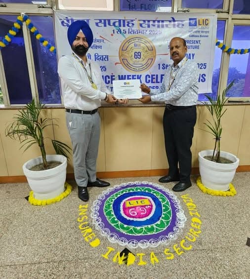 Recognition presentation involving Manejar Singh